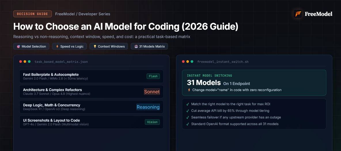 How to Choose an AI Model for Coding (2026 Decision Guide)