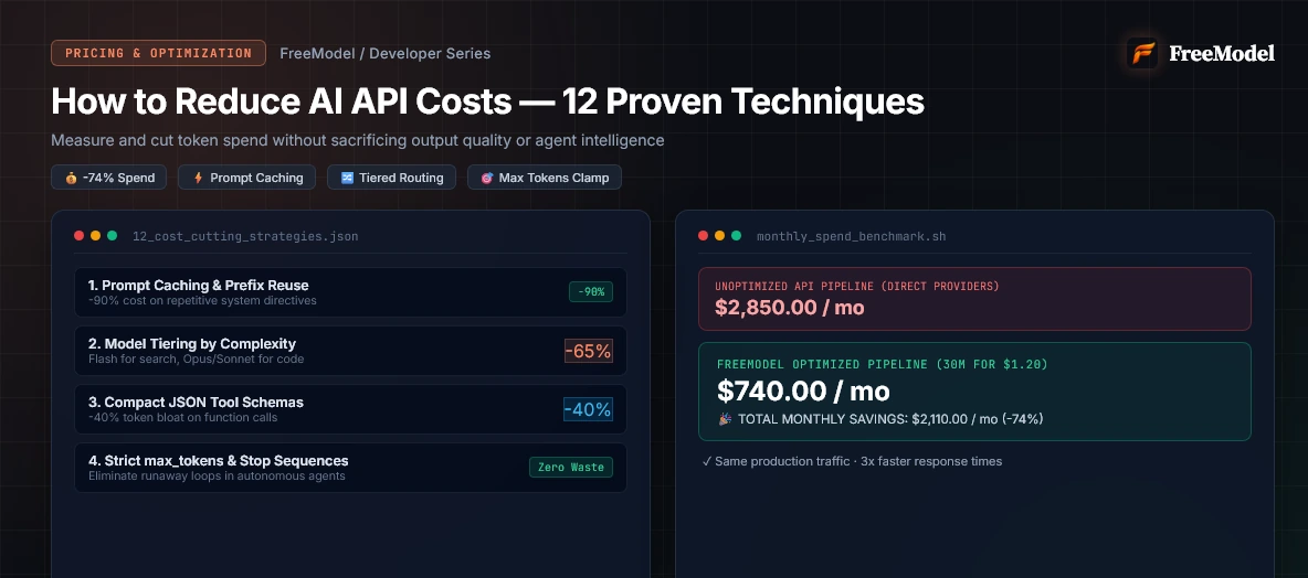 How to Reduce AI API Costs — 12 Techniques That Actually Work